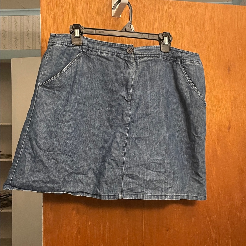 Denim Mini Skort